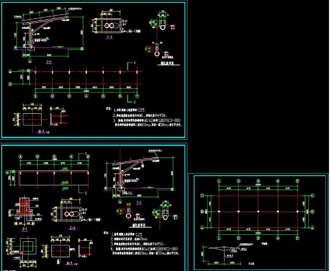 驻马店钢构汽车棚设计