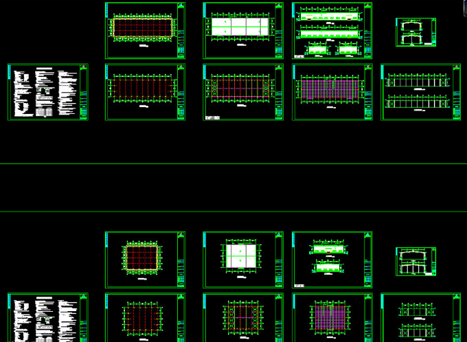 驻马店钢结构厂房图纸