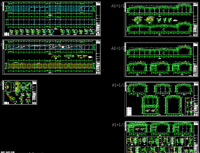 驻马店钢结构厂房图纸