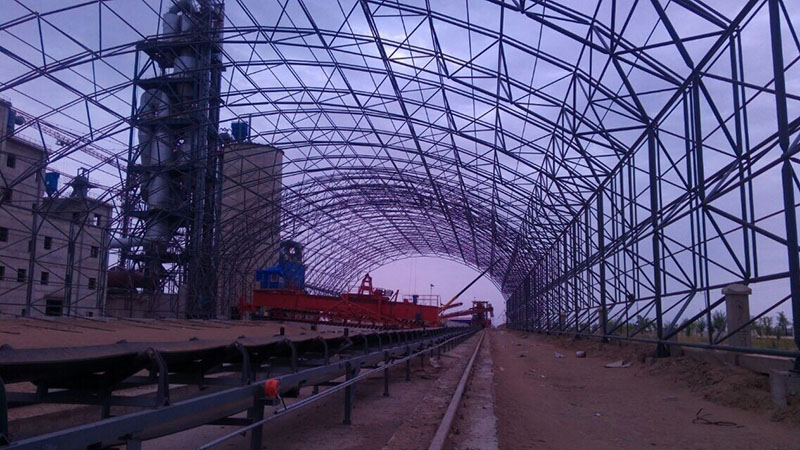 驻马店煤棚网架安装