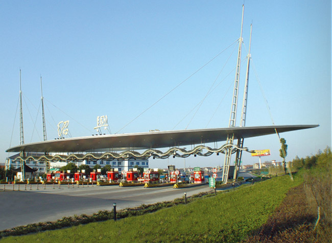 驻马店收费站网架工程