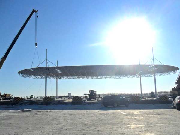 驻马店加油站网架案例